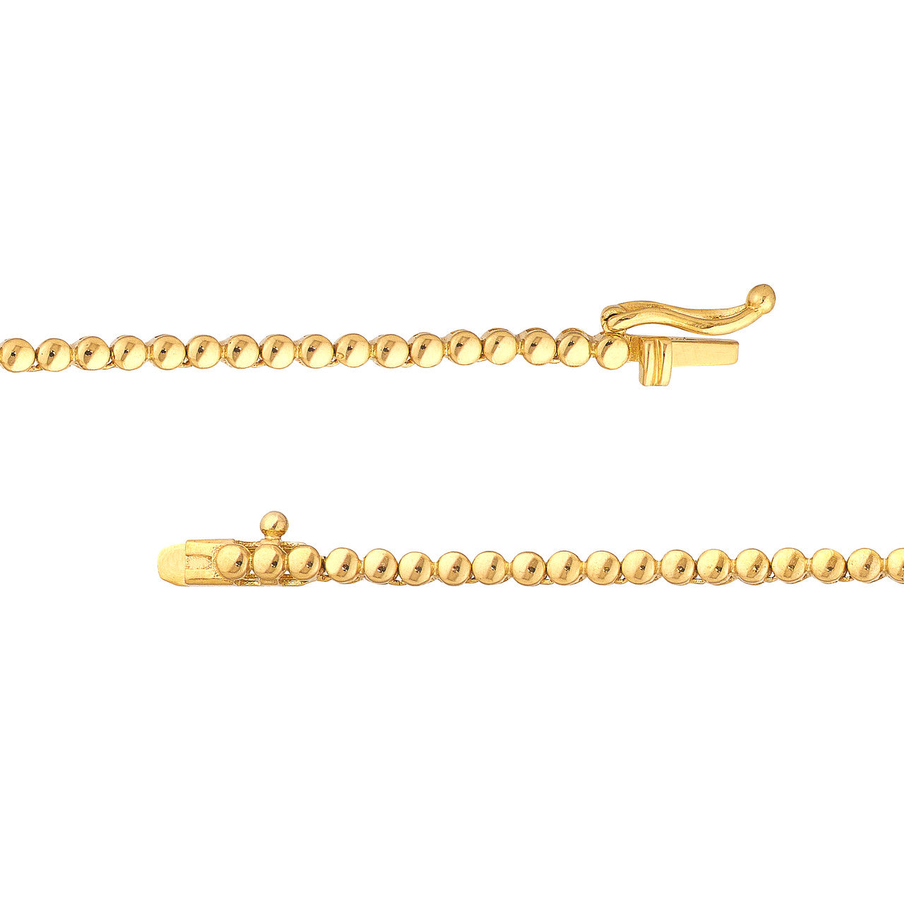 Diamond Half Tennis Necklace (2-1/8ctw) in 14K Yellow and White Gold