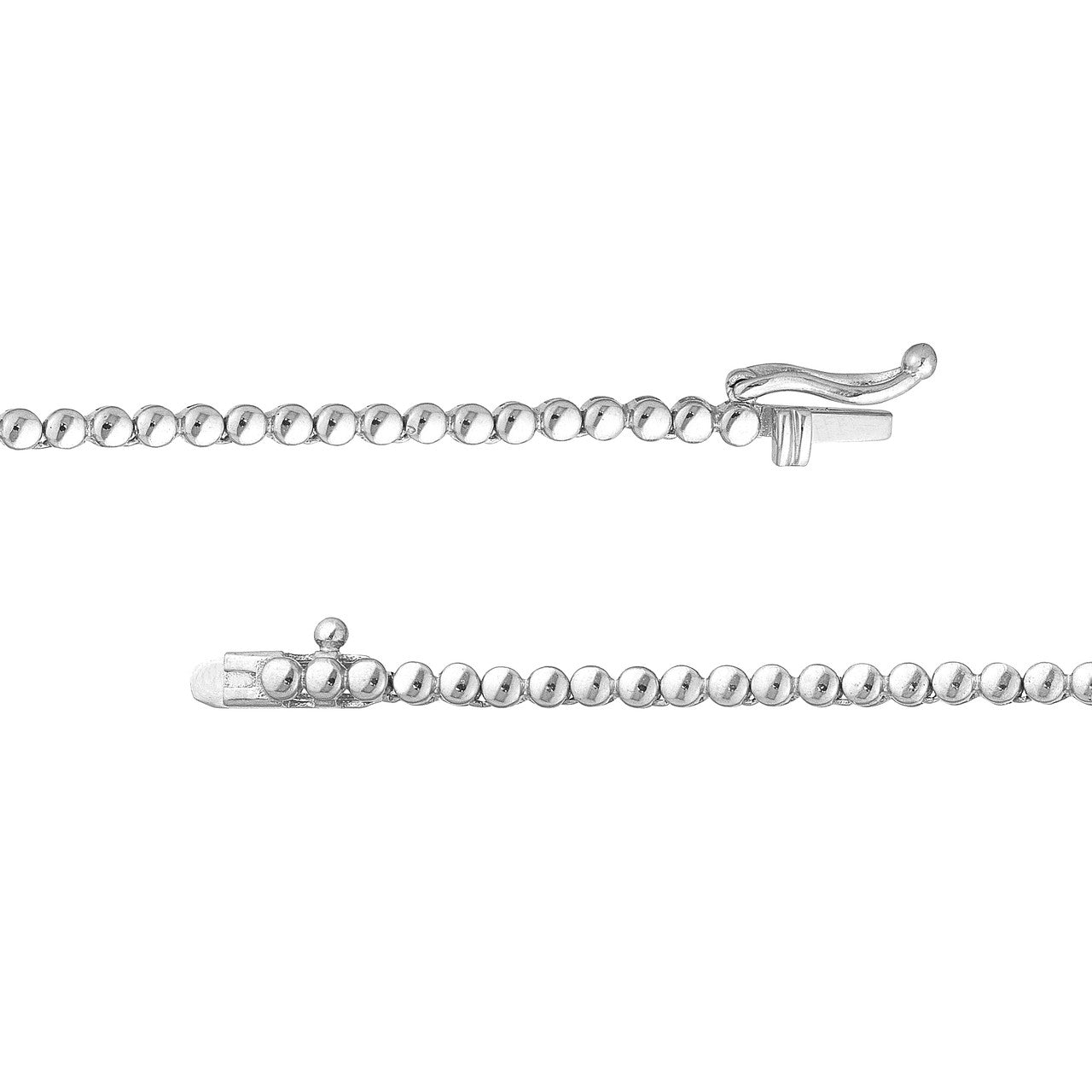 Diamond Half Tennis Necklace (2-1/8ctw) in 14K Yellow and White Gold