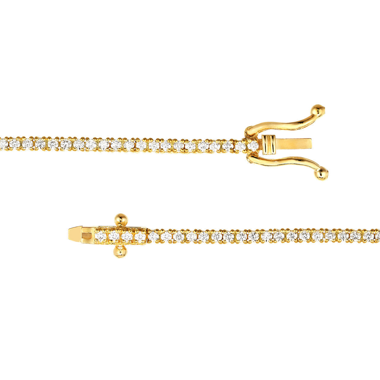Diamond Tennis Bracelet 14K Gold