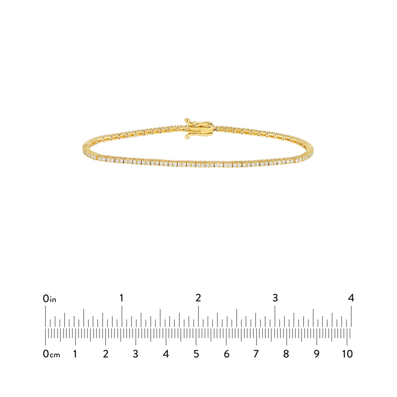 Diamond Tennis Bracelet 14K Gold
