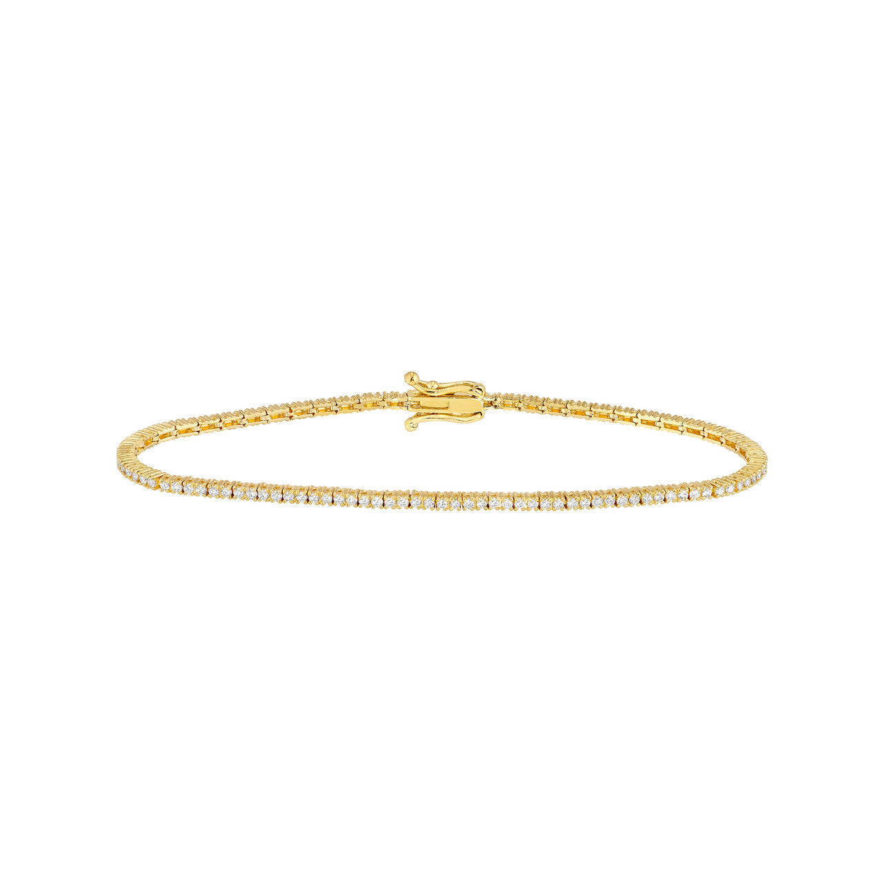 Diamond Tennis Bracelet 14K Gold