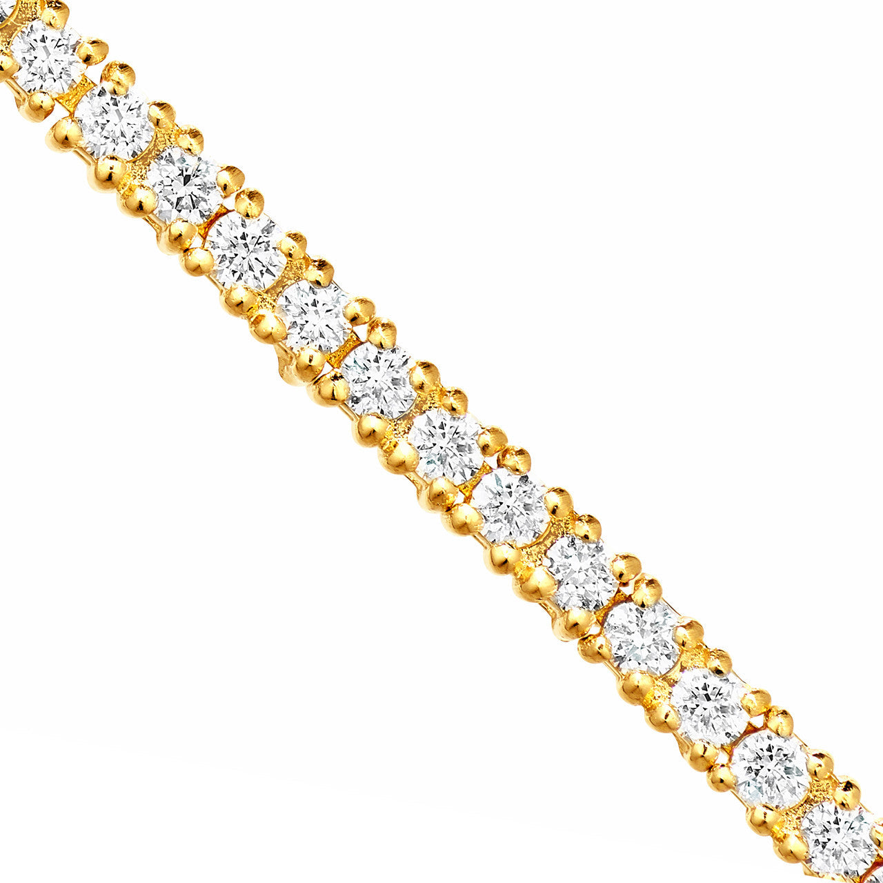 Diamond Tennis Bracelet 14K Gold