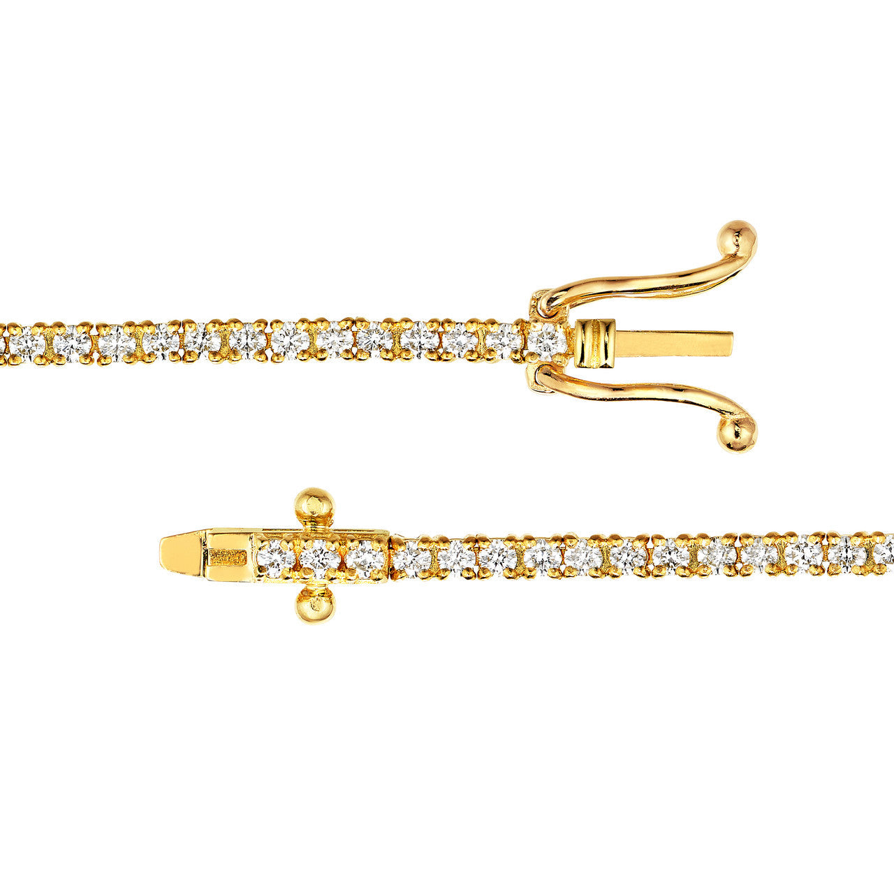 Diamond Tennis Bracelet 14K Gold