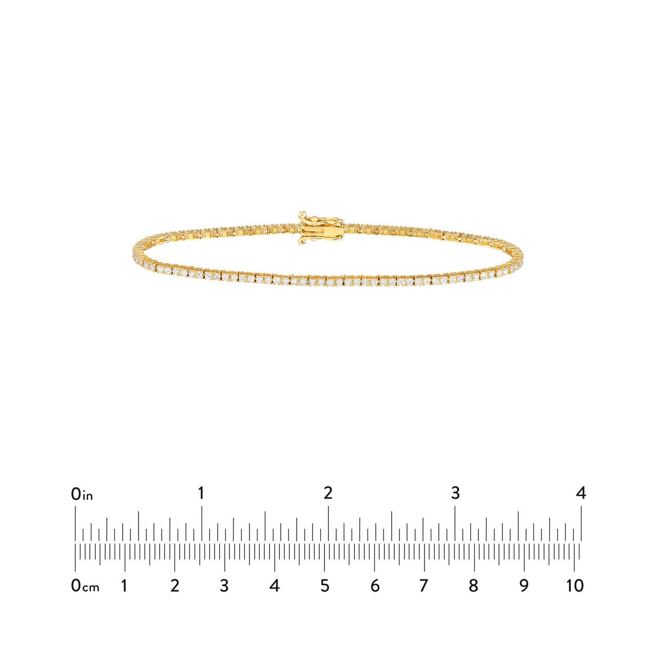 Diamond Tennis Bracelet 14K Gold