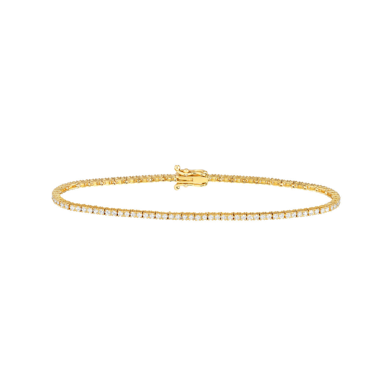 Diamond Tennis Bracelet 14K Gold