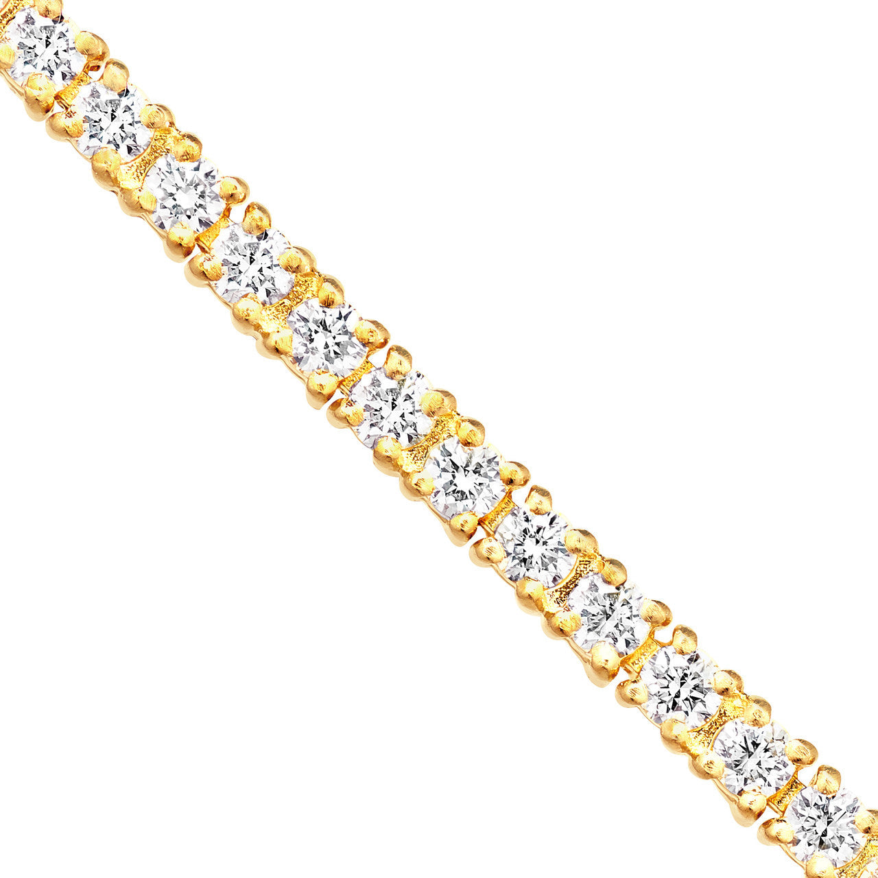 Diamond Tennis Bracelet 14K Gold