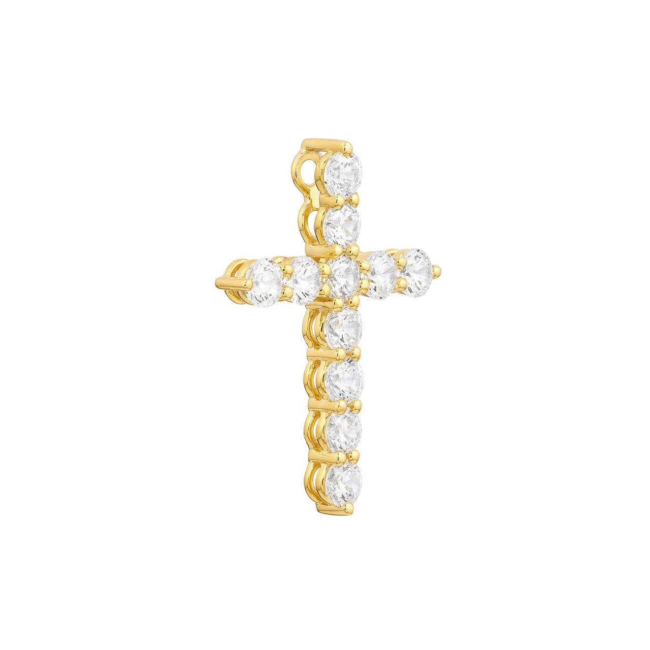 Diamond Cross Pendant 14K Gold