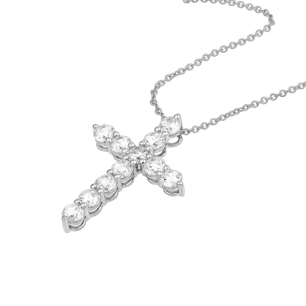 Diamond Cross Pendant 14K Gold