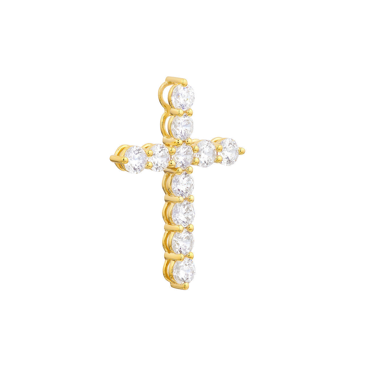 Diamond Cross Pendant 14K Gold