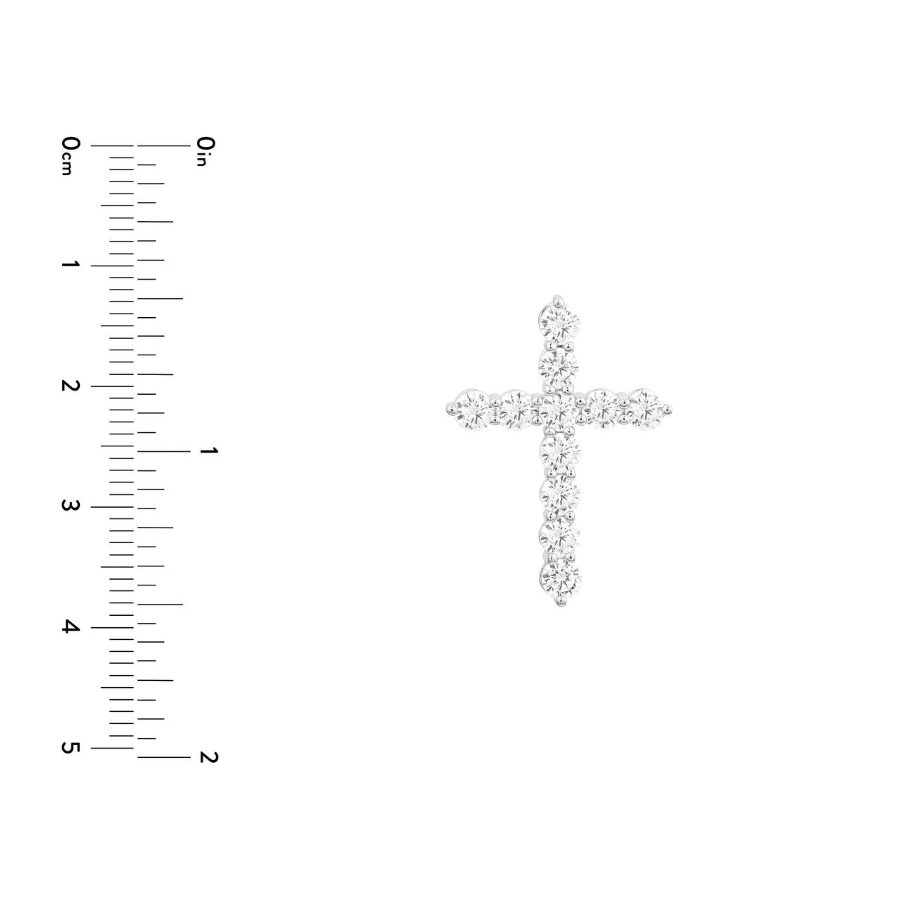 Diamond Cross Pendant 14K Gold