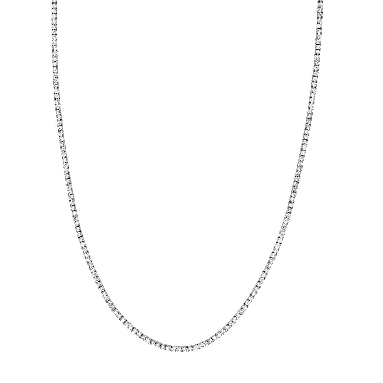 Diamond 18' Tennis Necklace 14K Gold