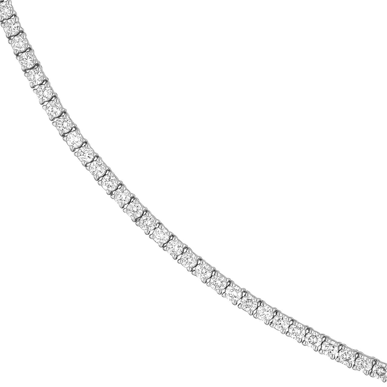 Diamond 18' Tennis Necklace 14K Gold