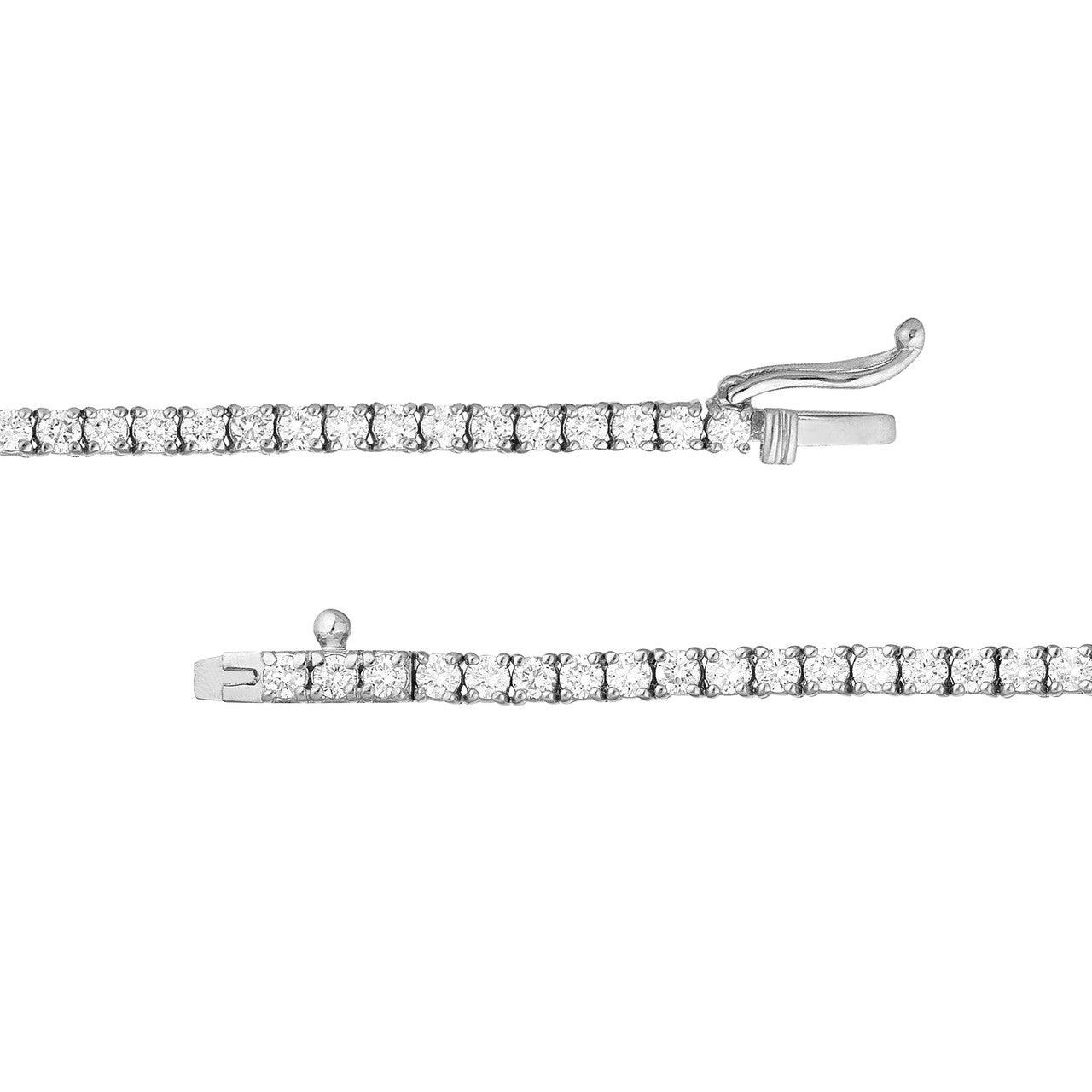 Diamond 18' Tennis Necklace 14K Gold