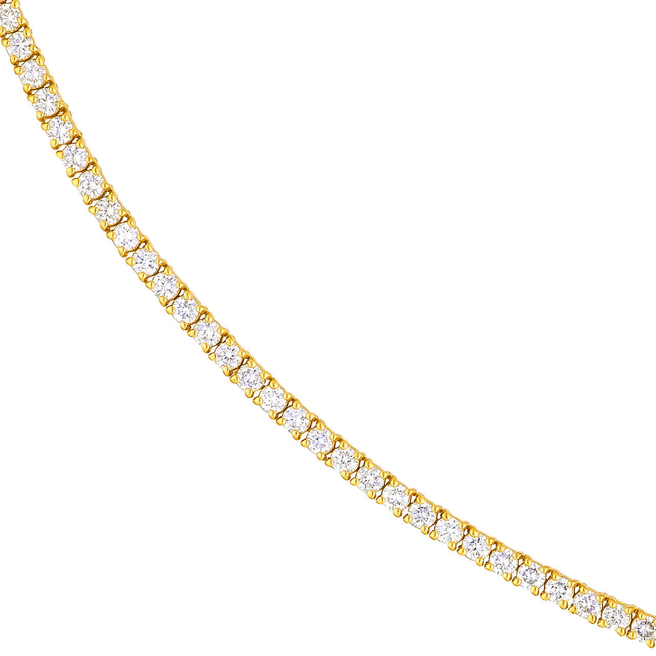 Diamond 18' Tennis Necklace 14K Gold