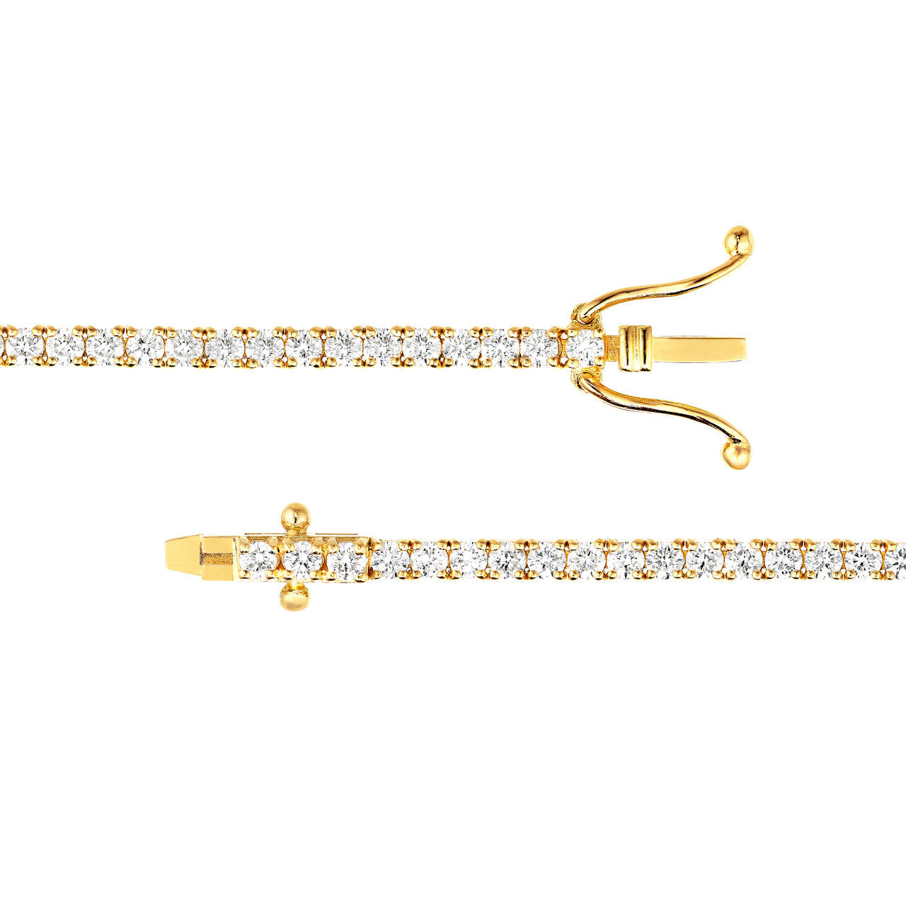 Diamond Tennis Bracelet 14K Gold