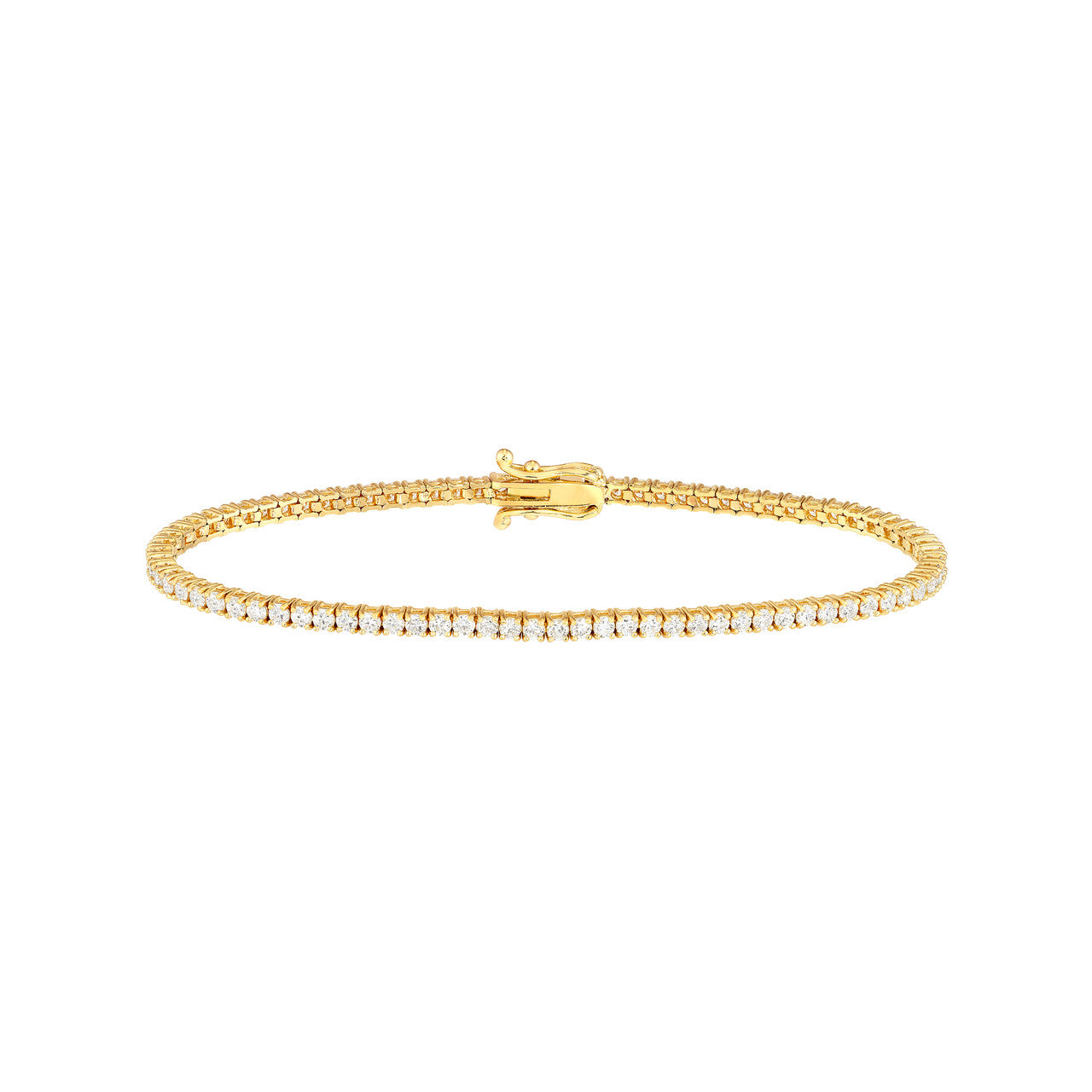 Diamond Tennis Bracelet 14K Gold