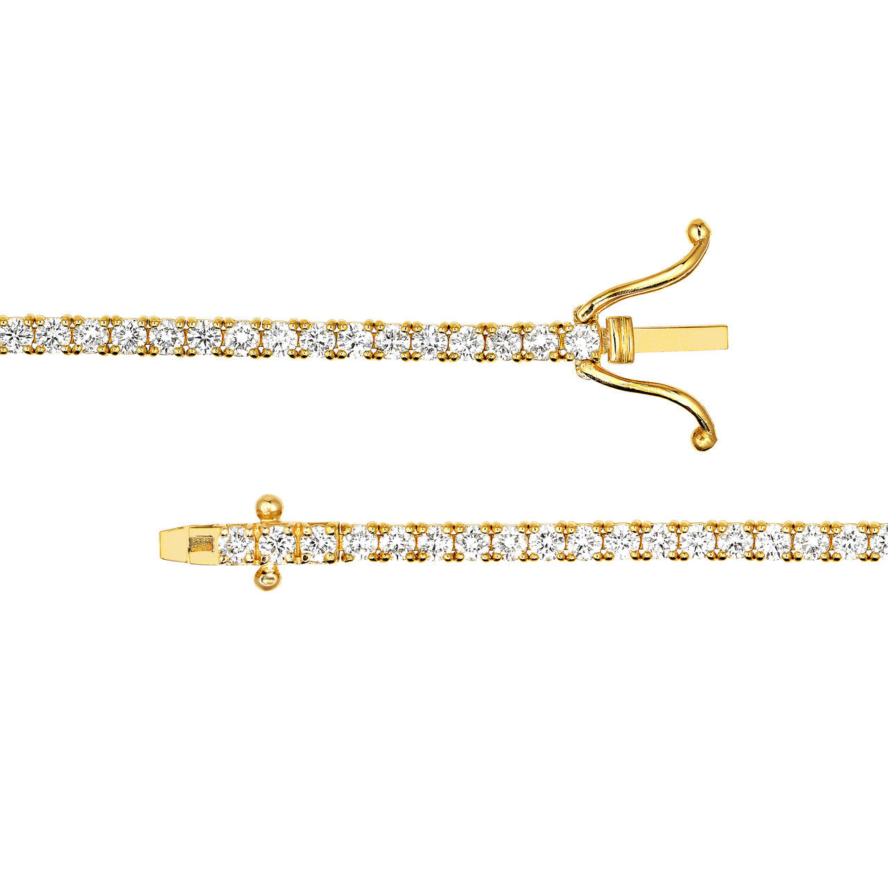 Diamond Tennis Bracelet 14K Gold