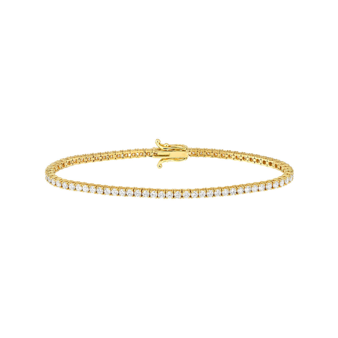 Diamond Tennis Bracelet 14K Gold