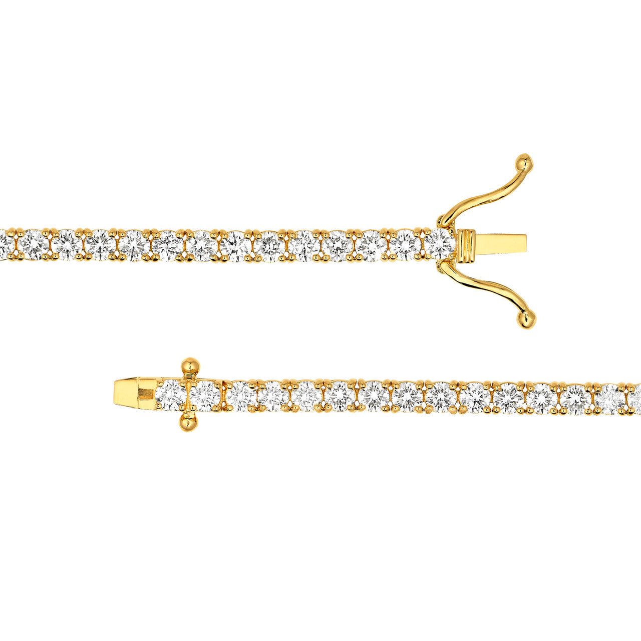 Diamond Tennis Bracelet 14K Gold