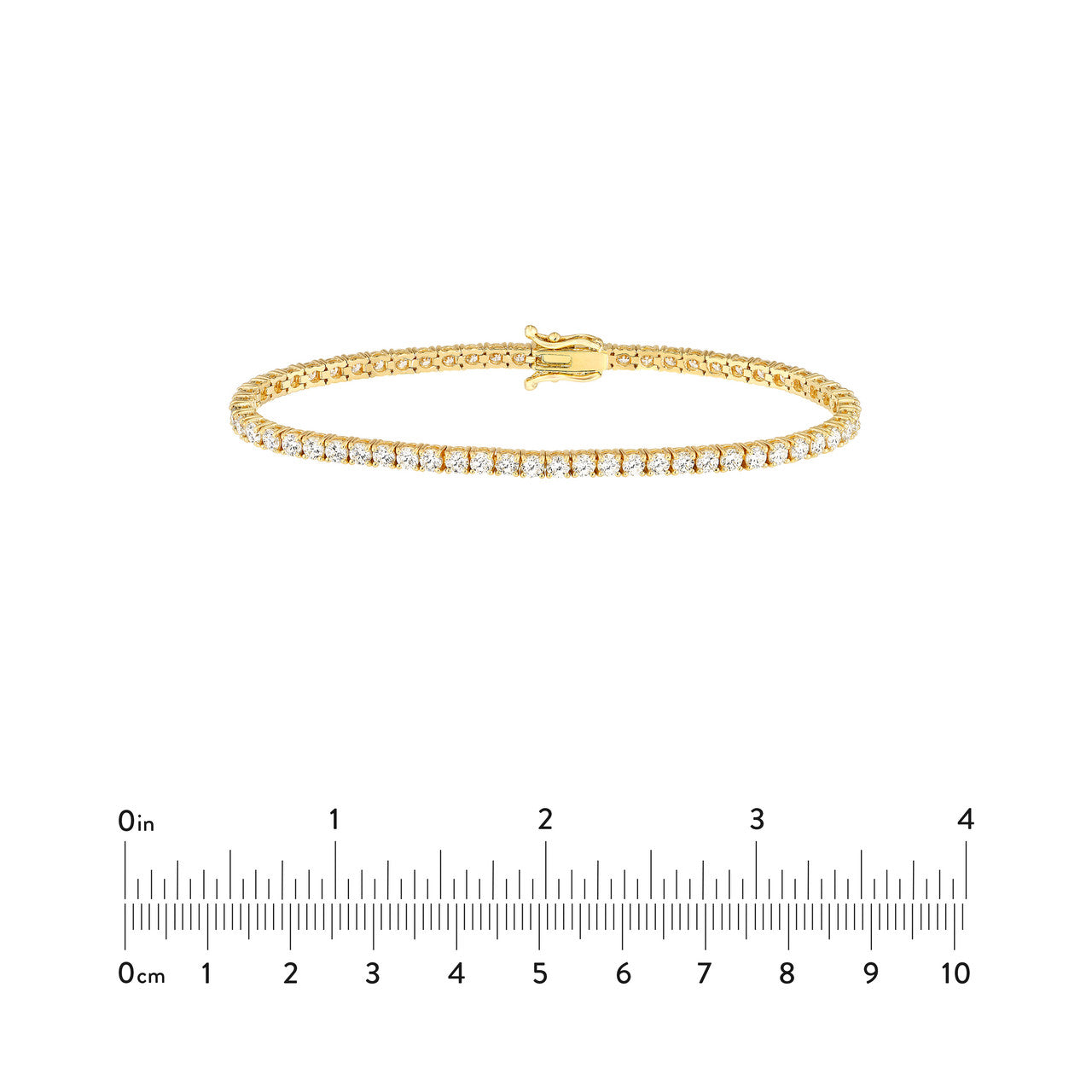 Diamond Tennis Bracelet 14K Gold