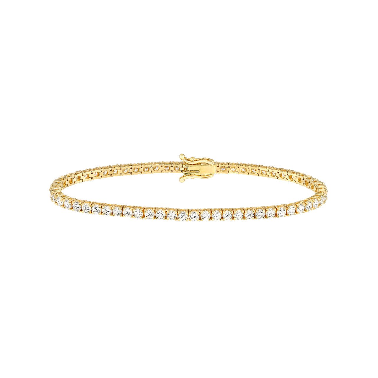 Diamond Tennis Bracelet 14K Gold