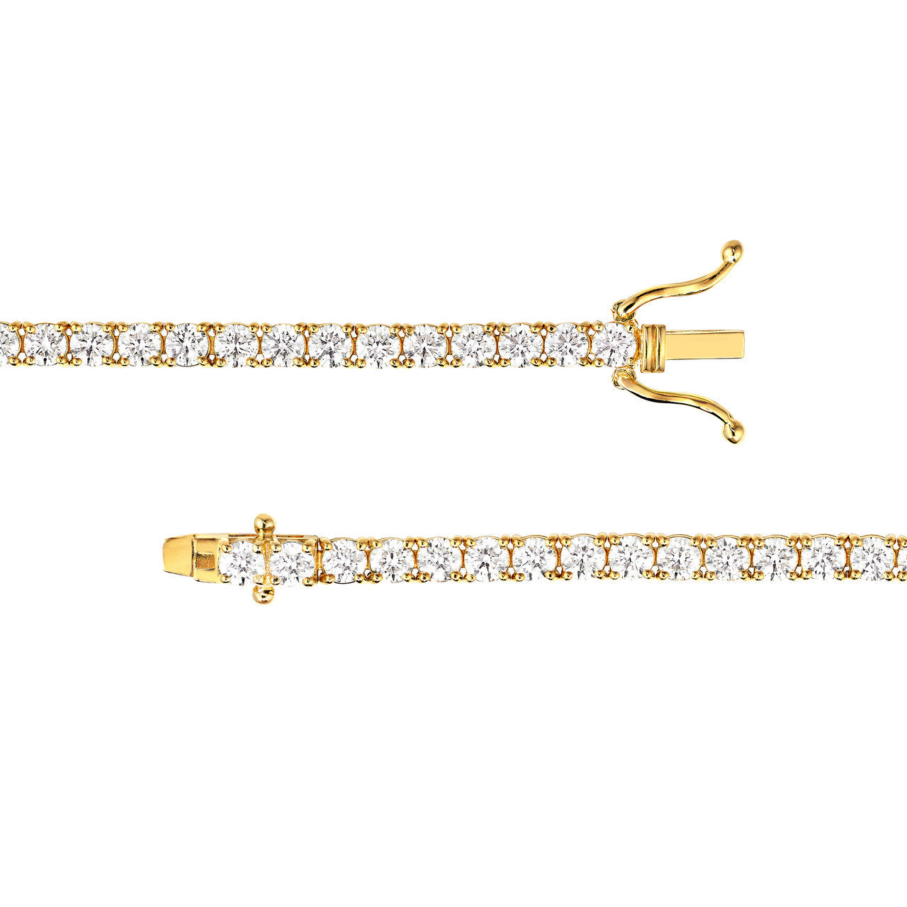 Diamond Tennis Bracelet 14K Gold