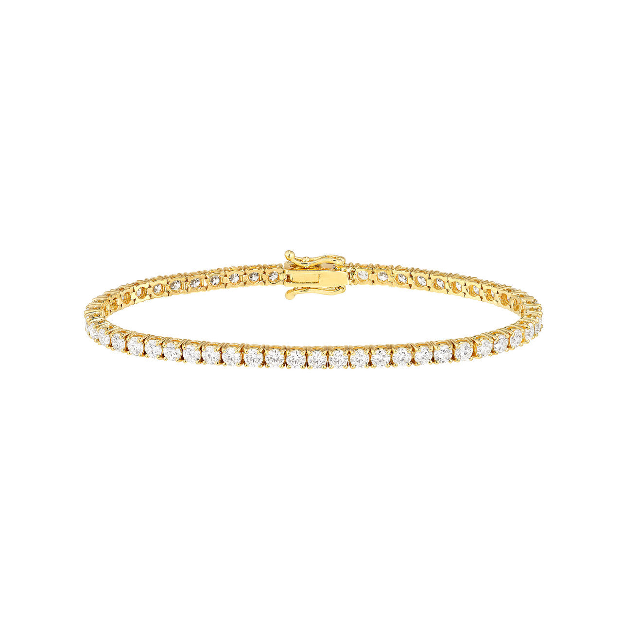 Diamond Tennis Bracelet 14K Gold