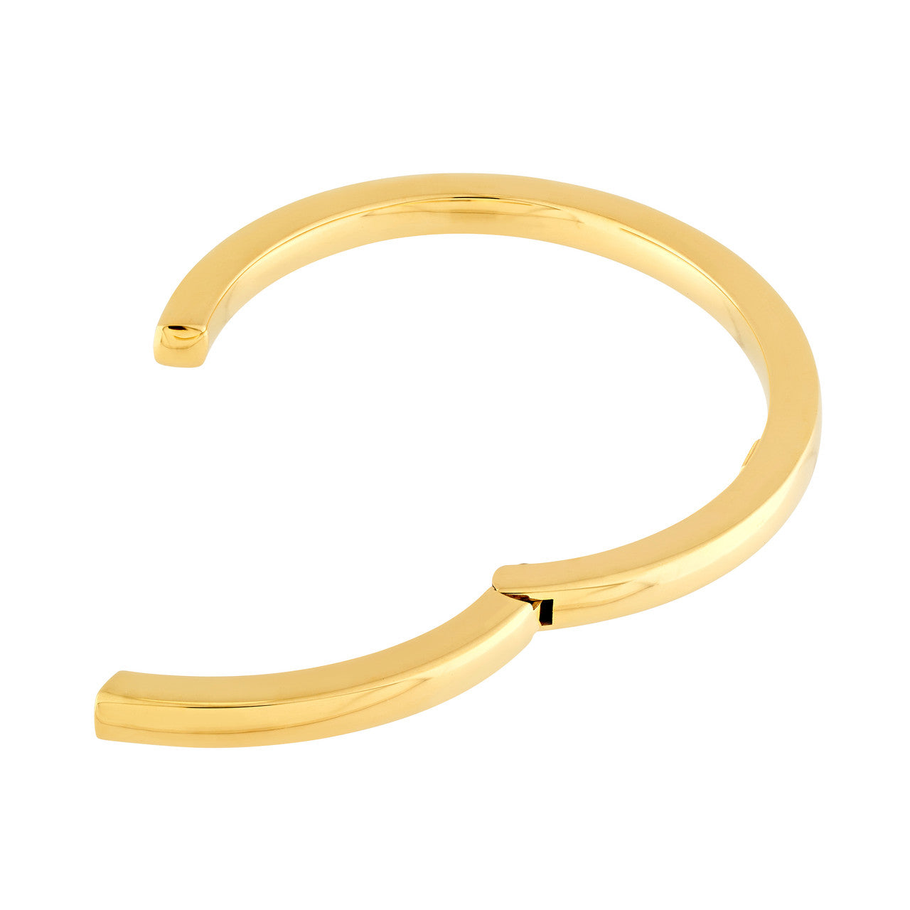 Polished Square Tube Bangle 14K Yellow Gold