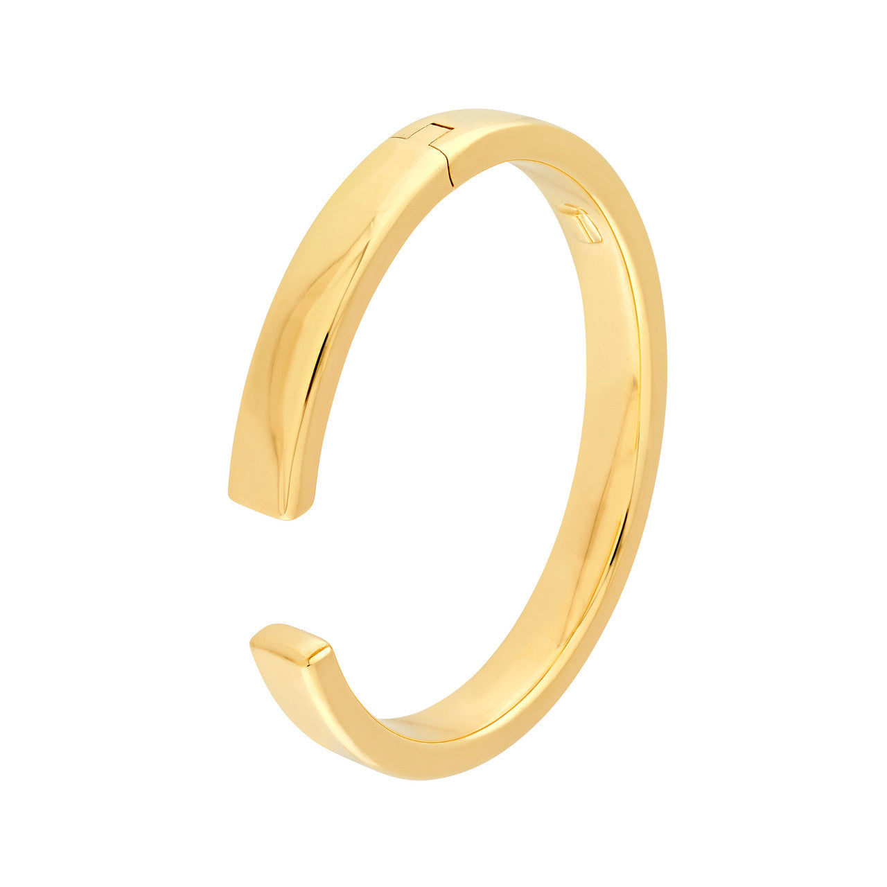 Polished Square Tube Bangle 14K Yellow Gold