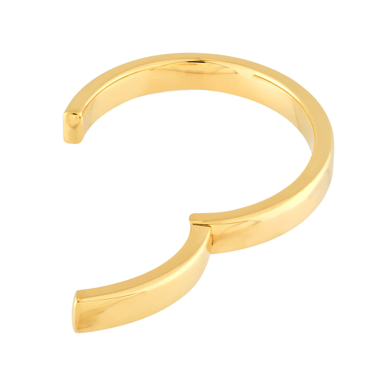 Polished Square Tube Bangle 14K Yellow Gold