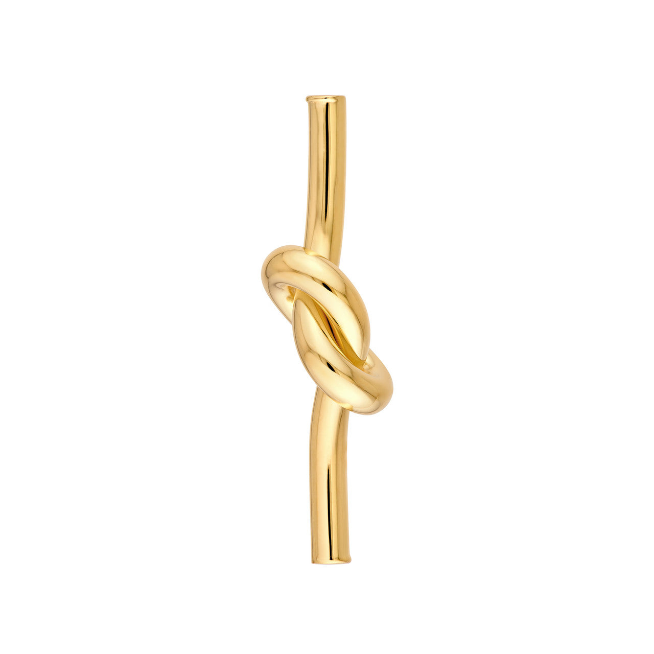 Knotted Tube Earrings in 14K Yellow Gold