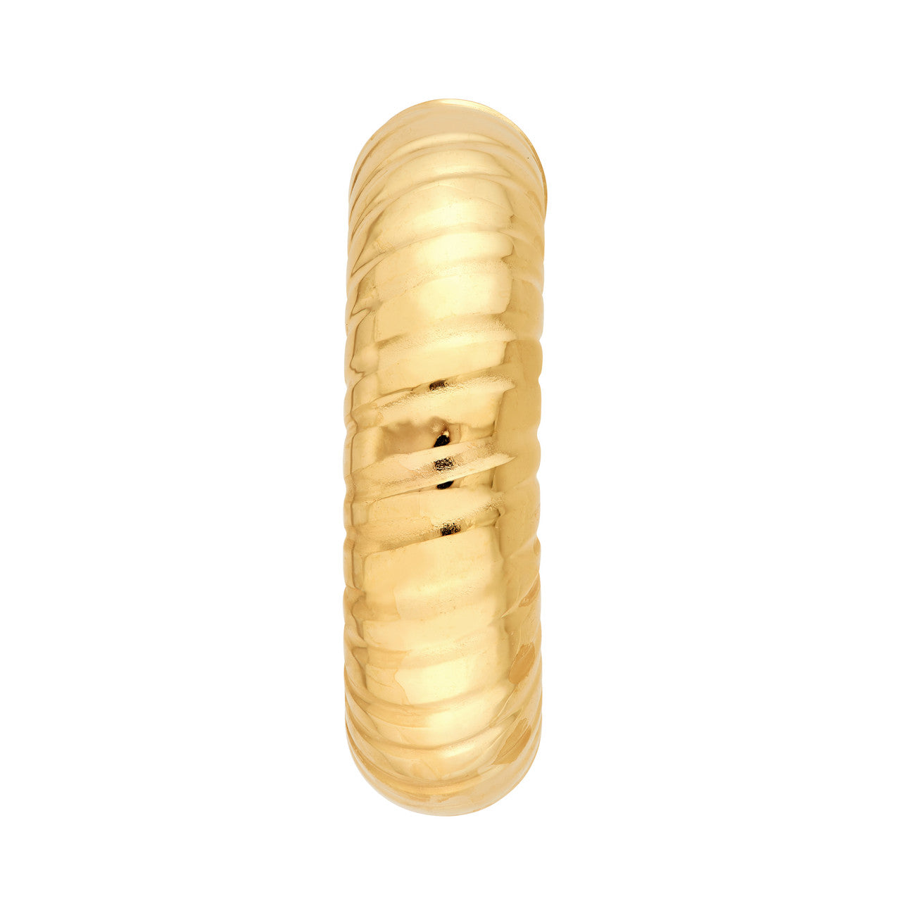 10mm Hammered Round Hoop Earrings in 14K Yellow Gold