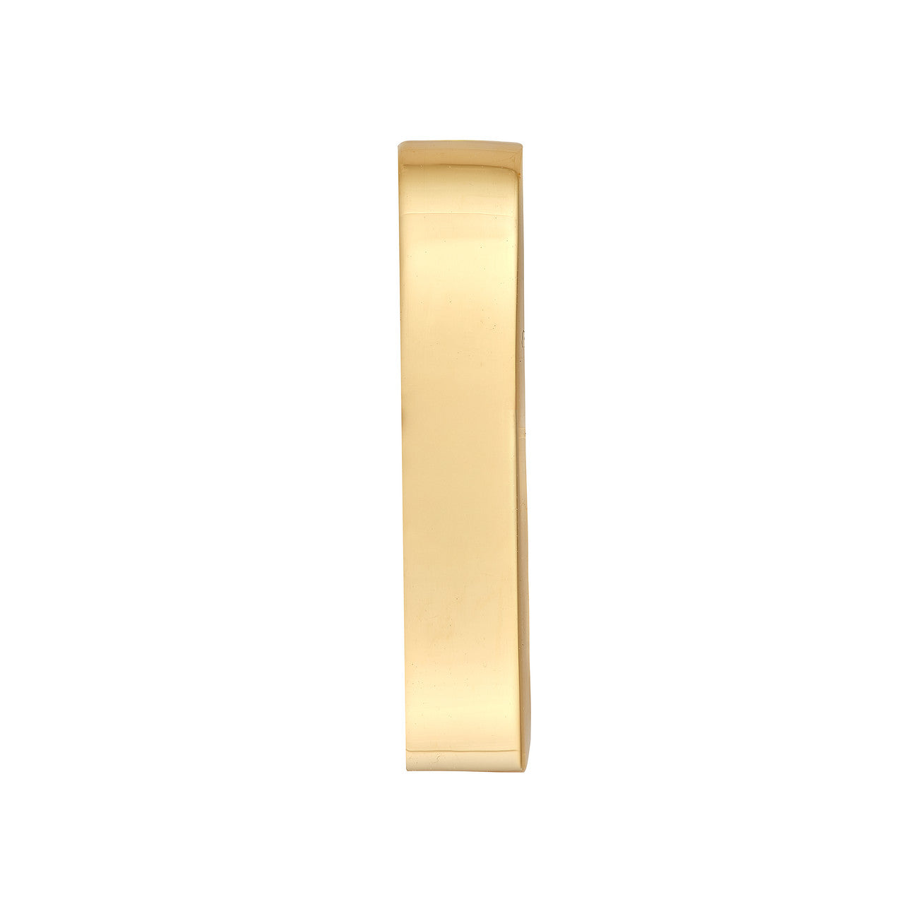 15mm Rectangle Tube Oval Hoop Earrings in 14K Yellow Gold