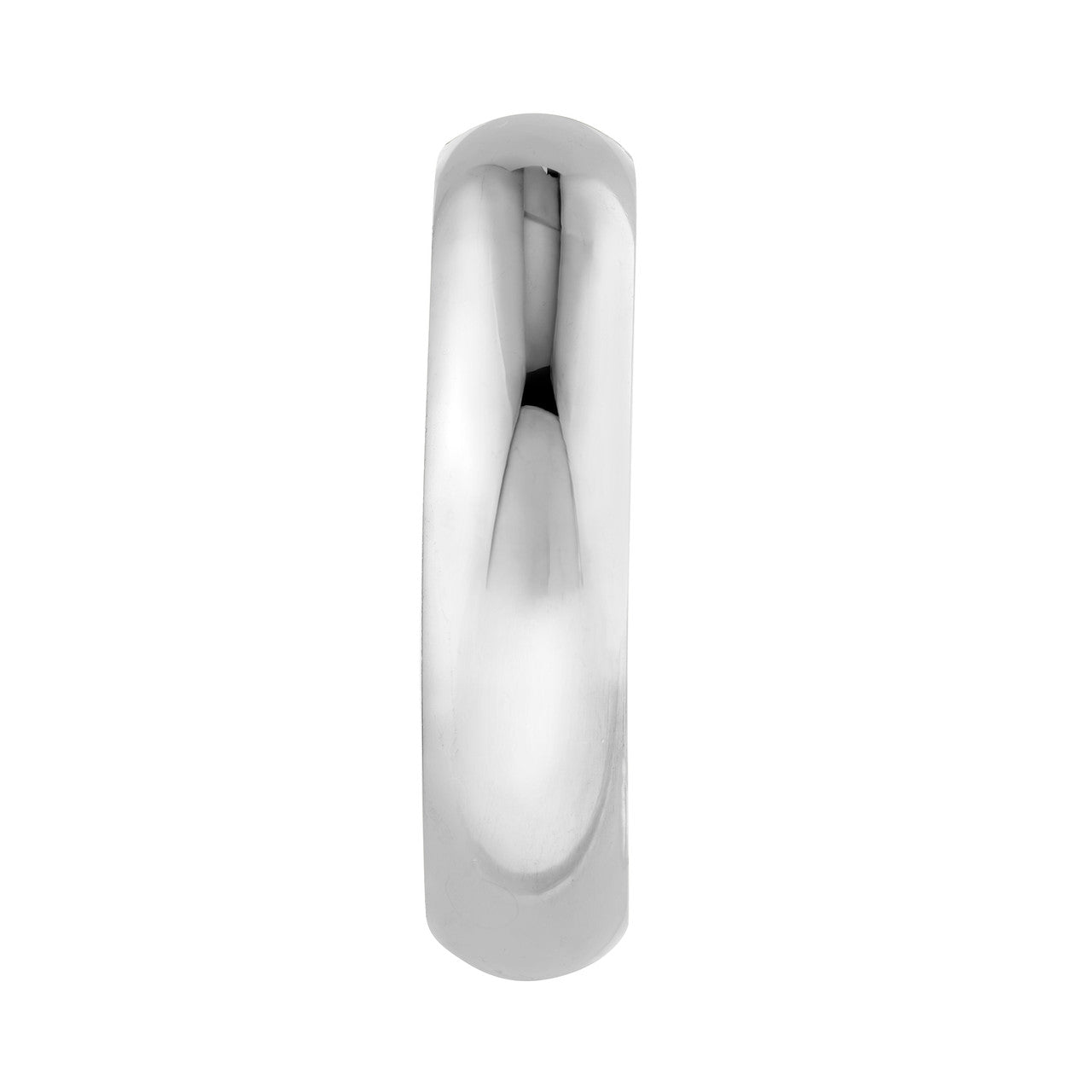 D-Tube Round Hoop Earrings 14K Gold