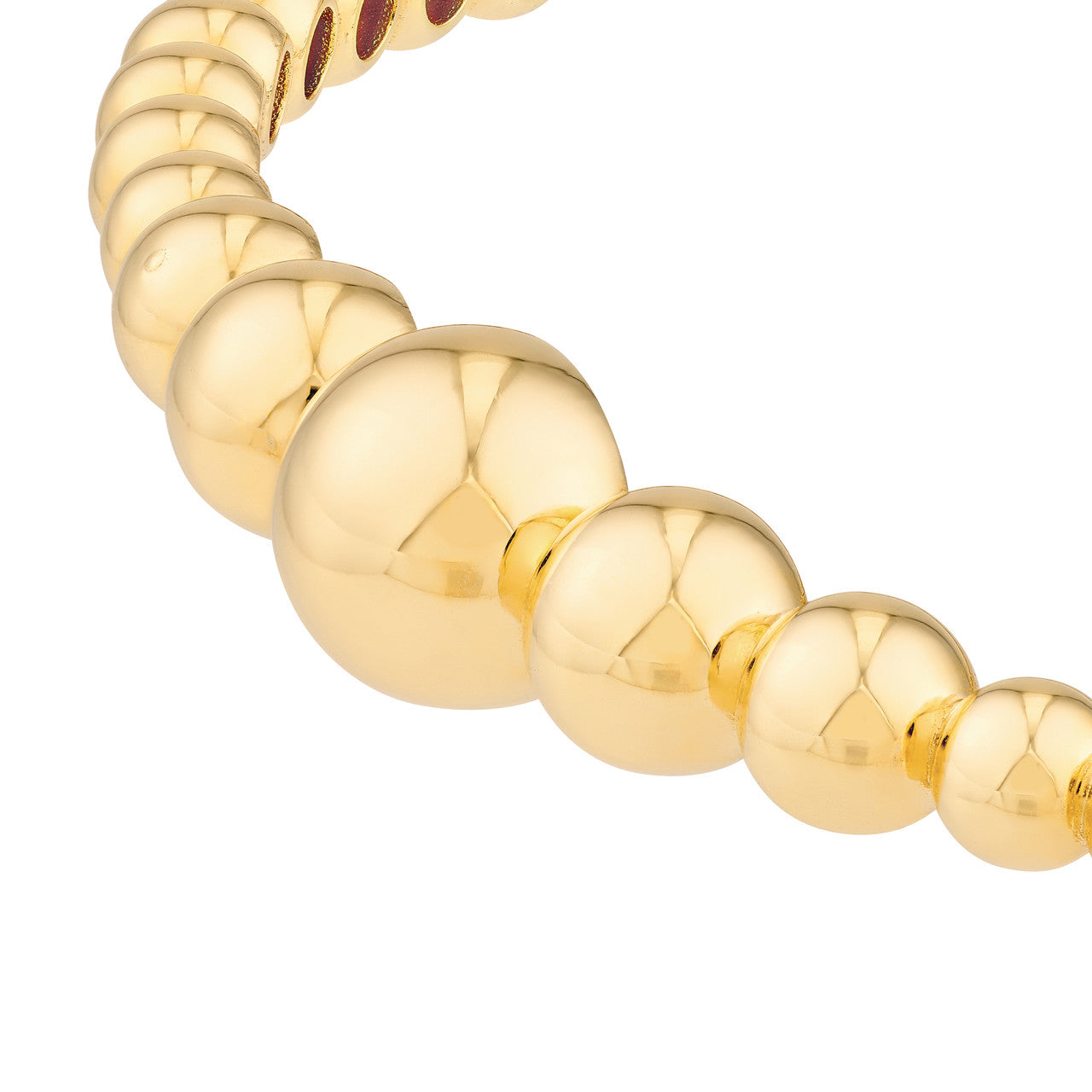 Graduated Bead Bangle in 14K Yellow Gold
