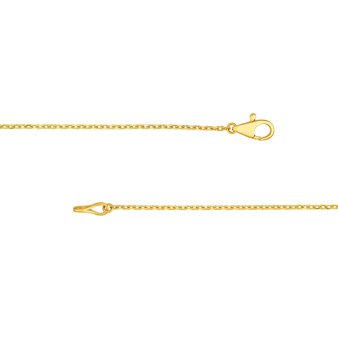 Bezel Set 5 Stone Graduated Diamond Necklace (3/4ctw) in 14K Yellow and White Gold