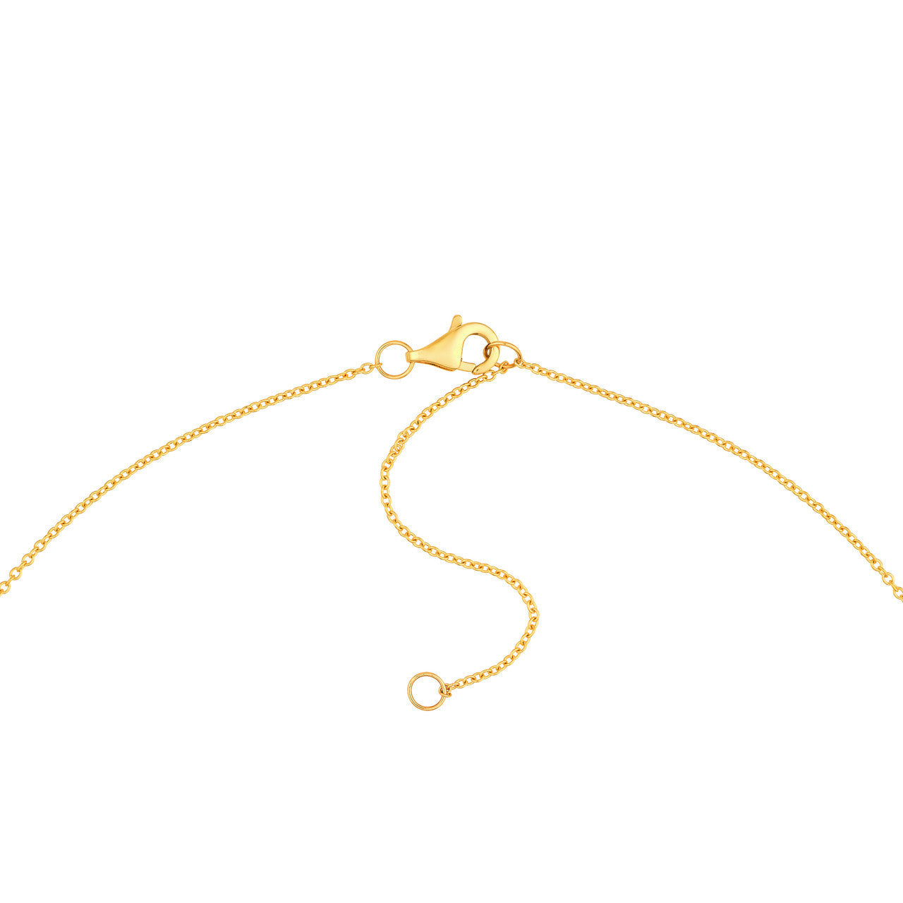 Diamond & Gemstone Bezel Station Necklace 14K Yellow Gold