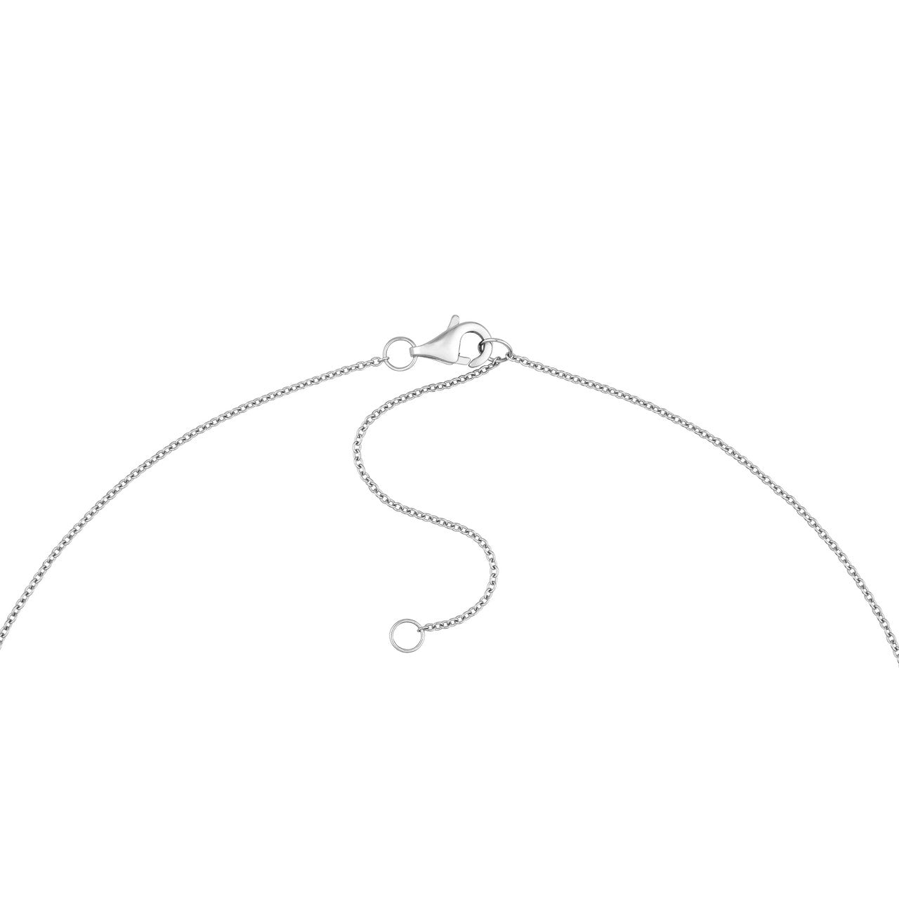 3/8ctw Diamond & Sapphire Bezel Station in 14K White Gold