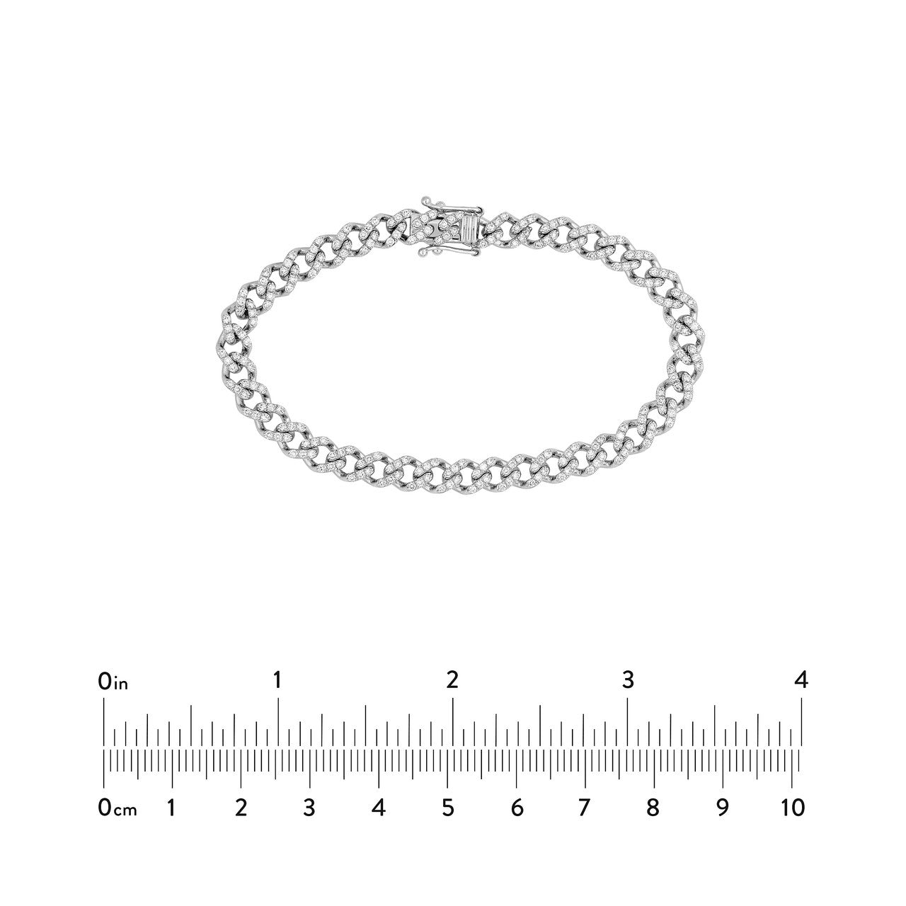 Diamond Curb Link Bracelet (1-7/8ctw) in 14K Yellow and White Gold
