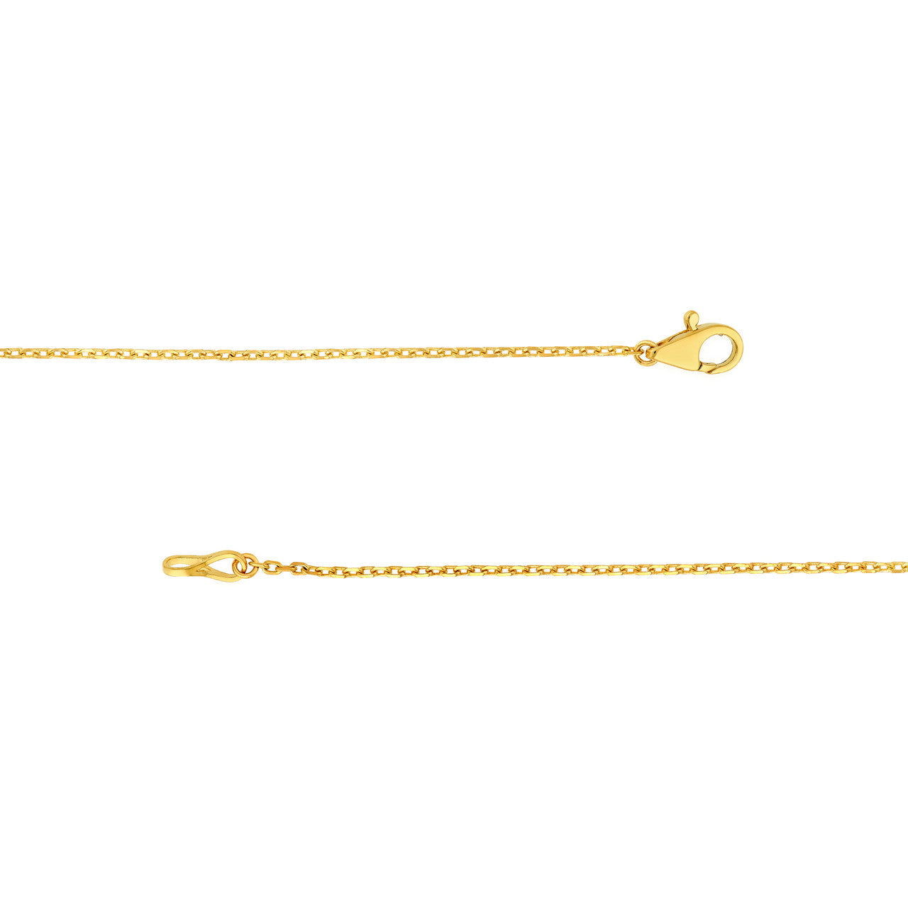 Diamond Bezel Set Graduated Necklace 14K Gold