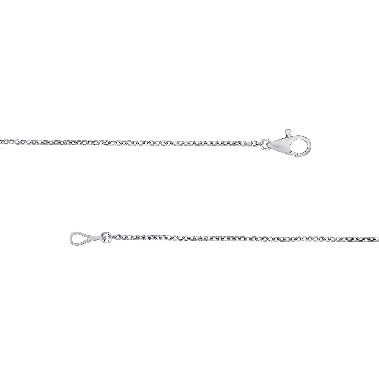 Round Ascending Diamond Necklace (7/8ctw) in 14K White Gold