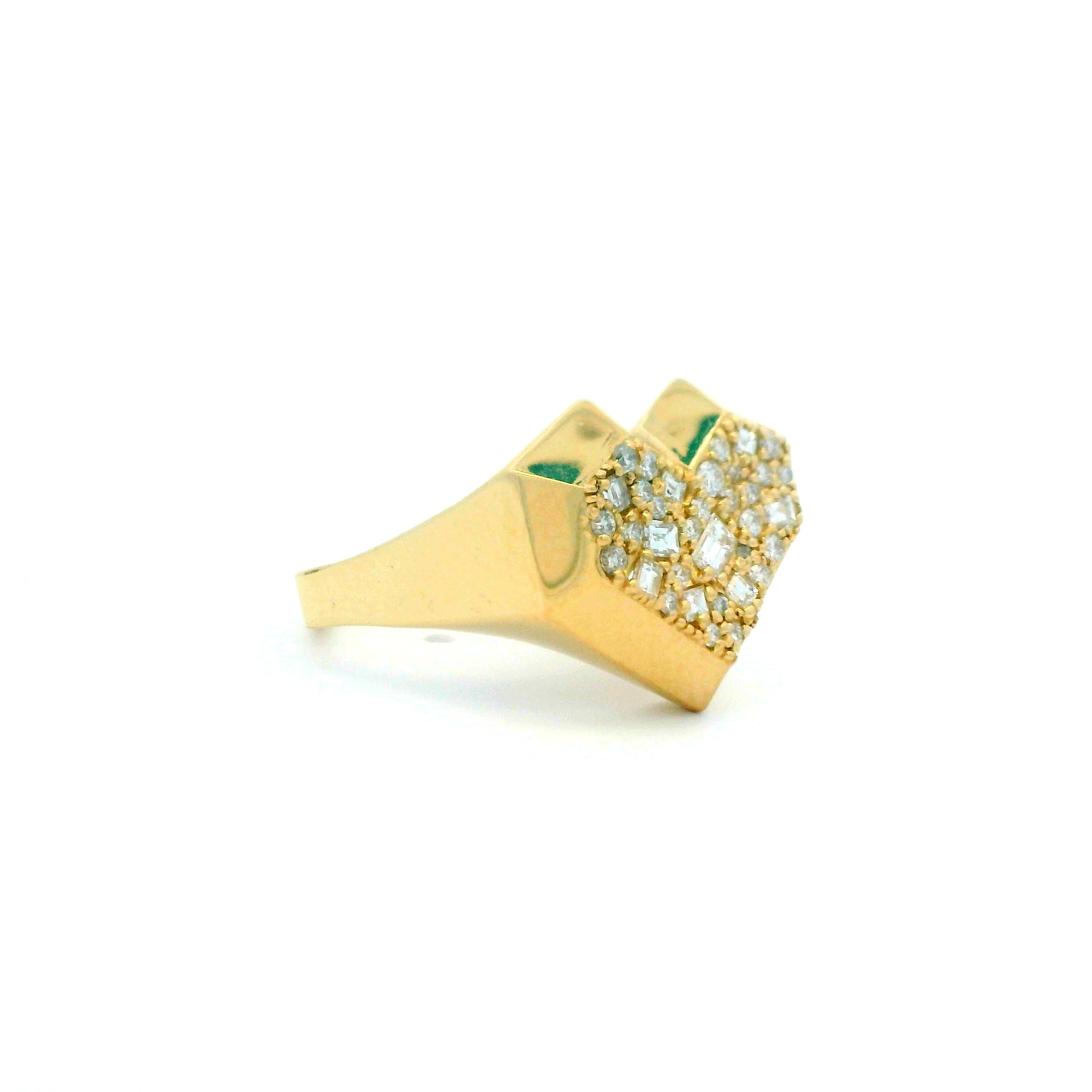 0.48 CTW Heart-Shaped Diamond Ring 14K Yellow Gold