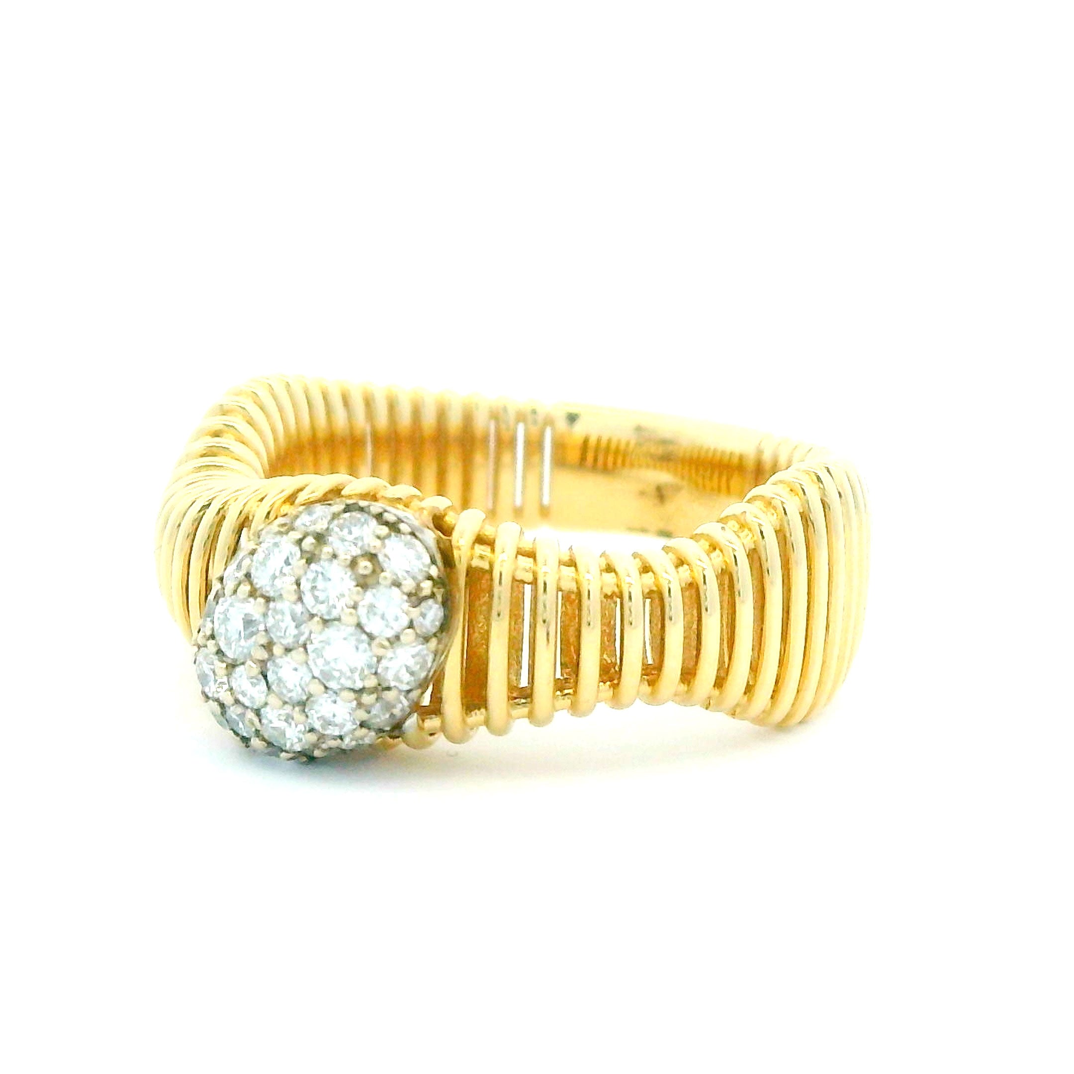 0.46 CTW Round Brilliant Cut Diamond Ring 14K Two-Tone Gold
