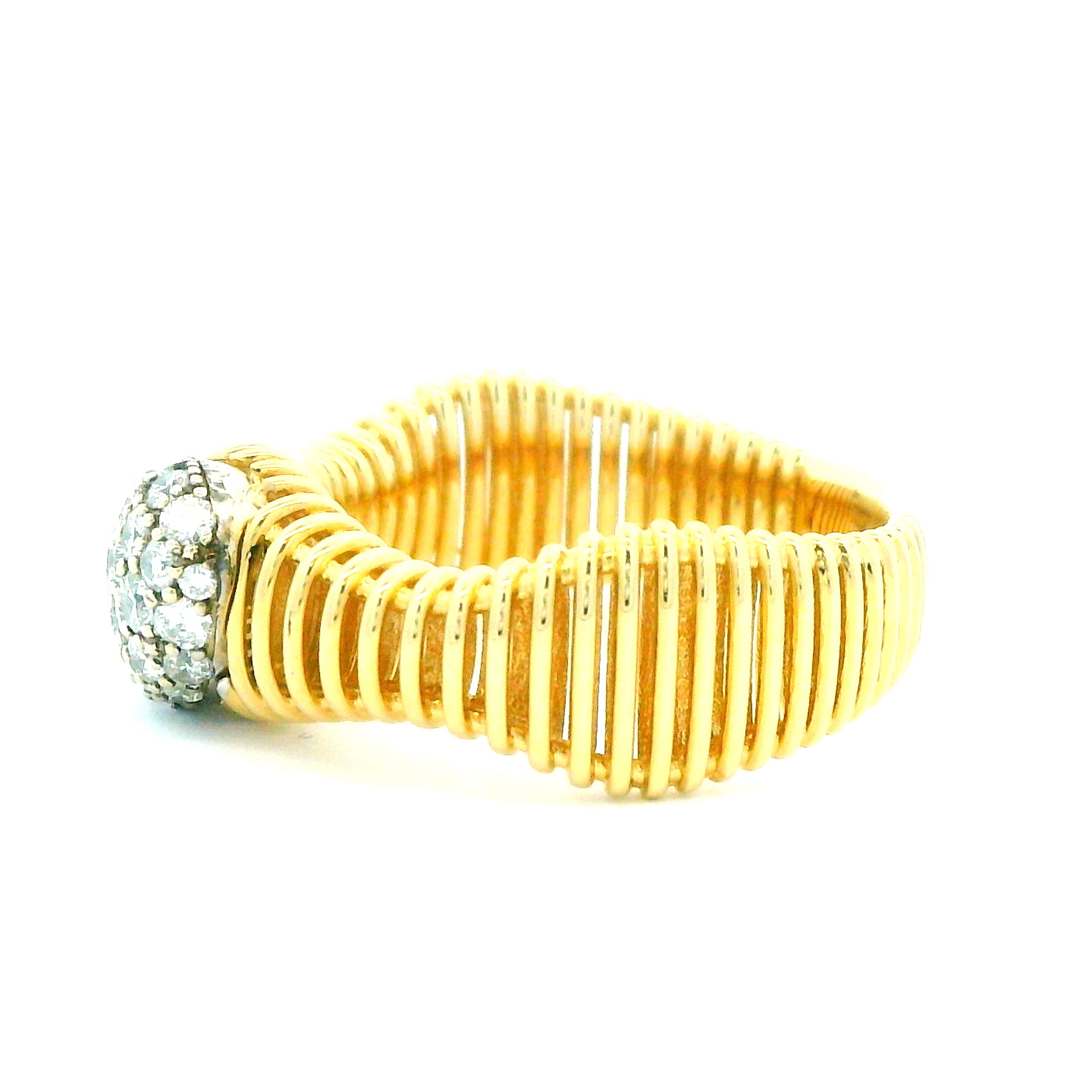 0.46 CTW Round Brilliant Cut Diamond Ring 14K Two-Tone Gold
