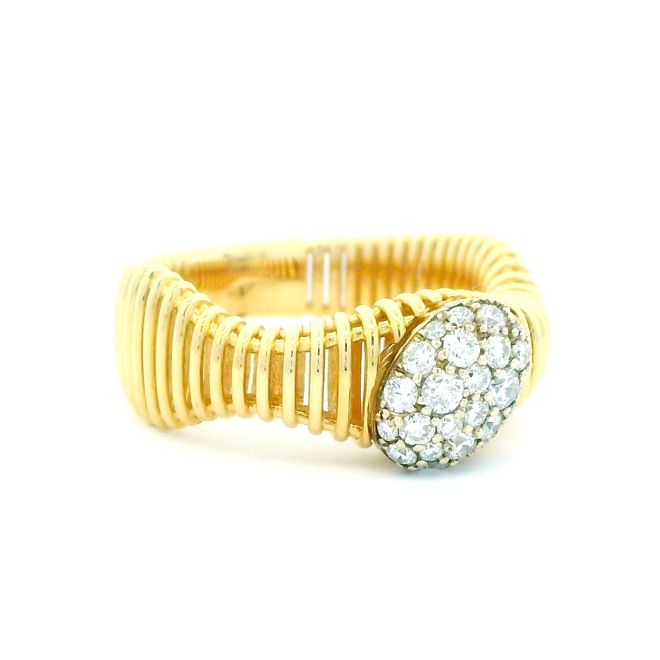 0.46 CTW Round Brilliant Cut Diamond Ring 14K Two-Tone Gold
