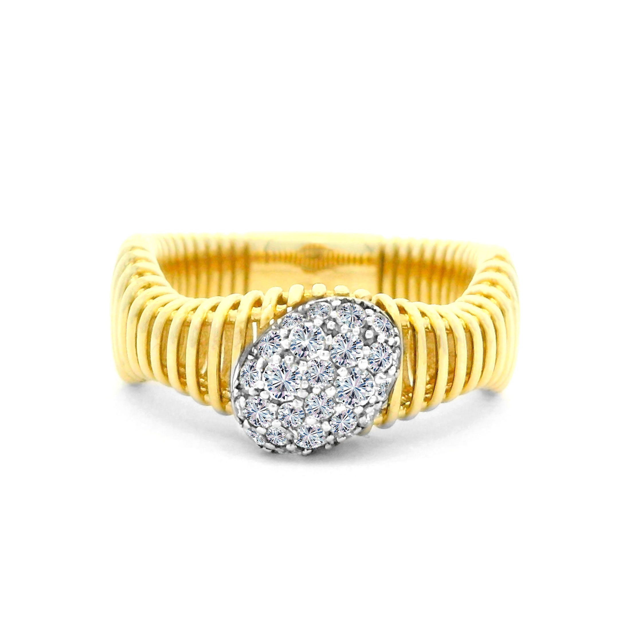 0.46 CTW Round Brilliant Cut Diamond Ring 14K Two-Tone Gold