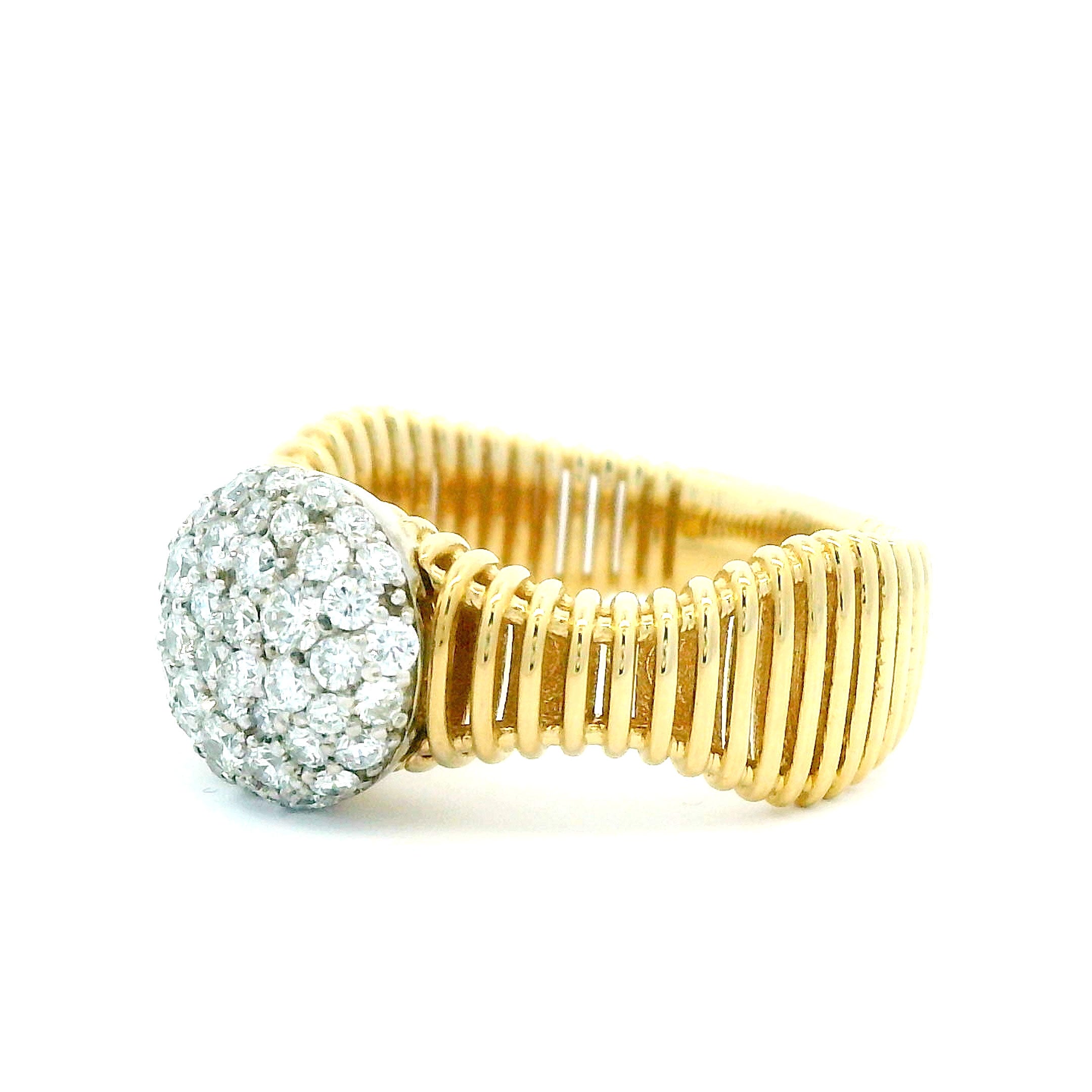 0.72 CTW Round Brilliant Diamond Ring 14K Two-Tone Gold
