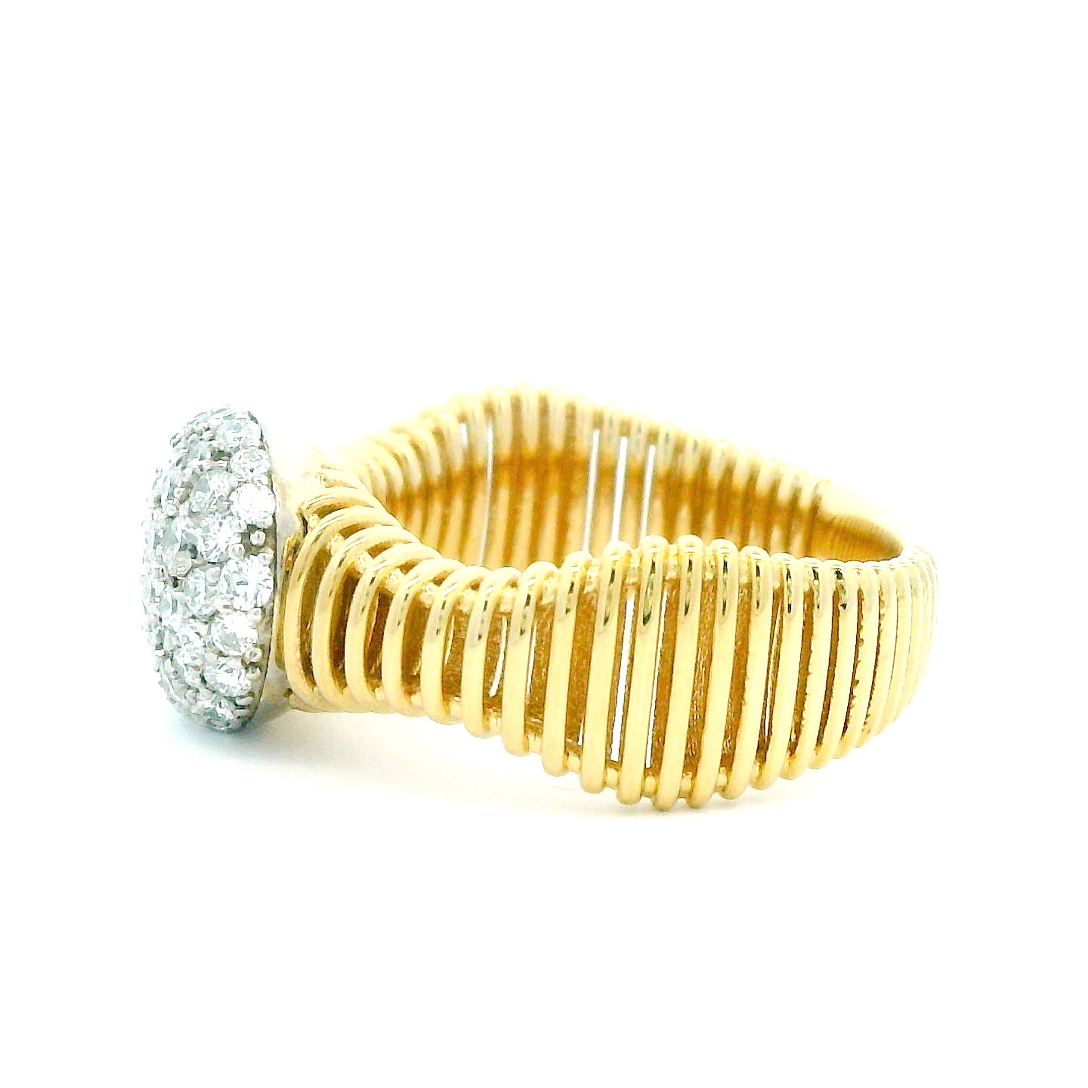 0.72 CTW Round Brilliant Diamond Ring 14K Two-Tone Gold