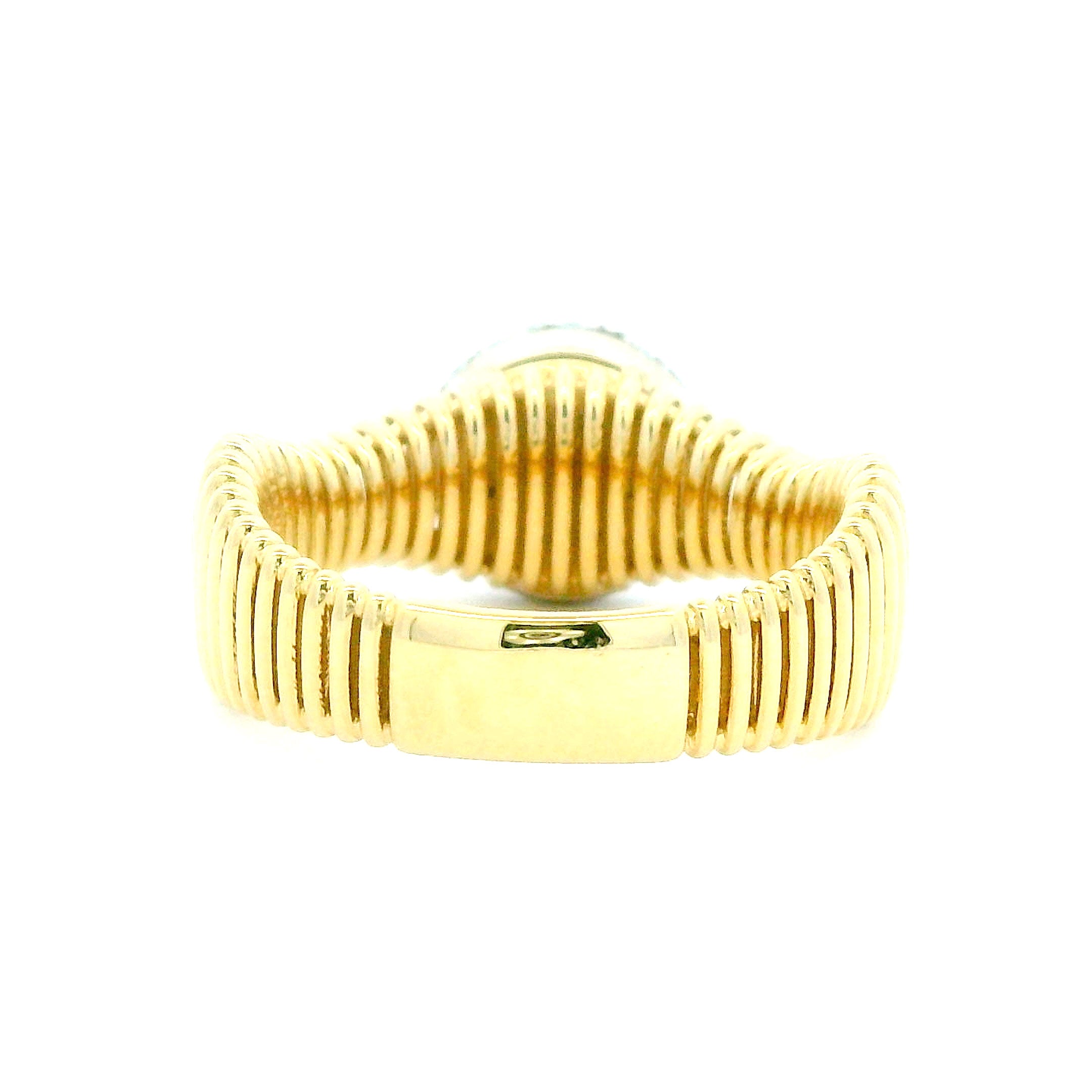 0.72 CTW Round Brilliant Diamond Ring 14K Two-Tone Gold