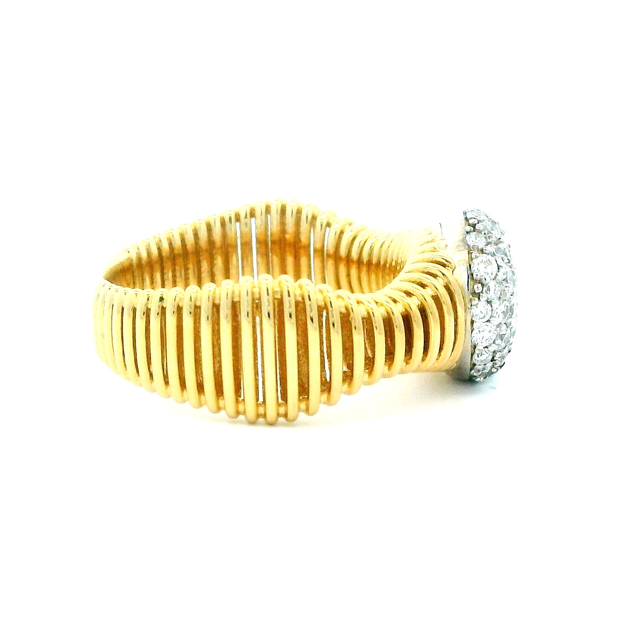 0.72 CTW Round Brilliant Diamond Ring 14K Two-Tone Gold